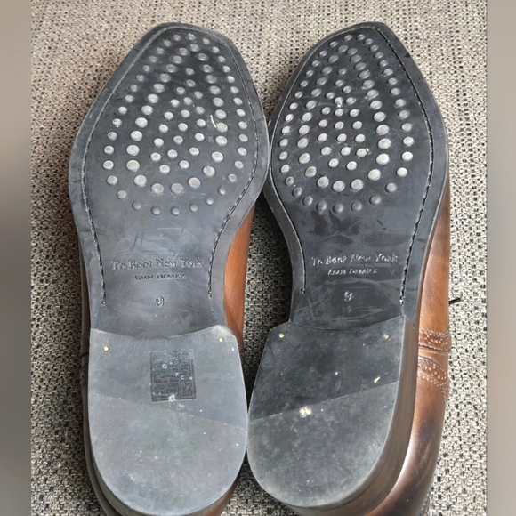 Men's To Boot Adam Derrick 2848 Leather Wingtip Cap Toe Oxford Dress Shoes, Sz 9 - Picture 6 of 8